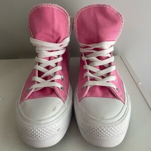 PINK PLATFORM CONVERSE